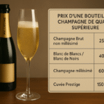 Combien coûte une bouteille de champagne de qualité supérieure ?