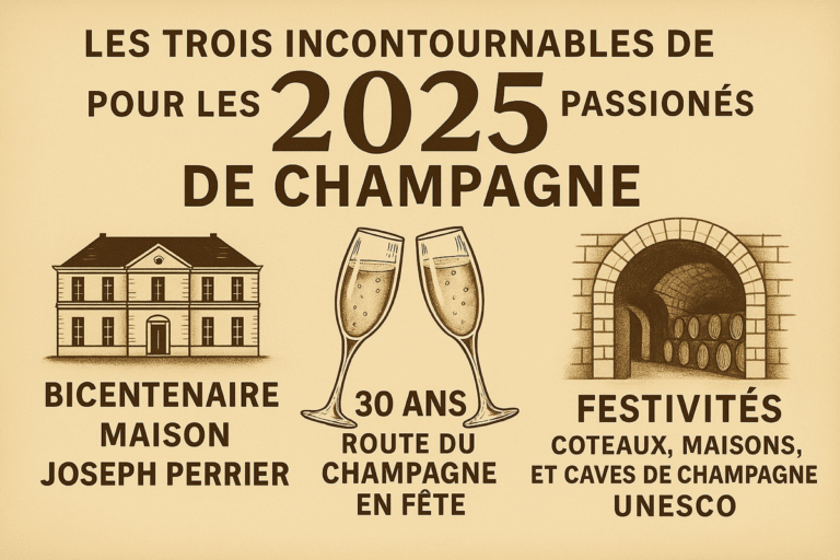 les trois incontournables de 2025 pour les passionnés de champagne