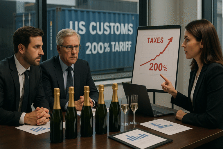les maisons de champagne préparent leurs stocks aux états-unis face à l’augmentation des taxes douanières