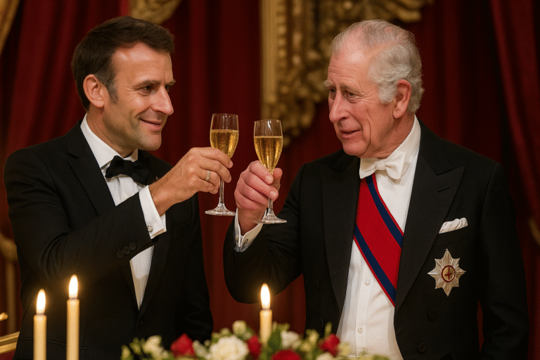 un vin effervescent anglais signé par une maison champenoise française : le cadeau symbolique pour emmanuel macron de la part du roi charles iii
